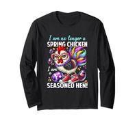 Crazy Chicken Lady Non è Una Gallina Primaverile condita a Pasqua Maglia a Manica