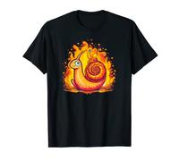 Crazy Children Lumaca con fiamme per bambini divertenti e lumache Maglietta