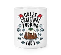 Crazy Christmas Pudding Lady Snowflakes Pennello Per Il Trucco - Secret Santa