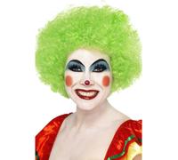 Crazy Clown Parrucca da Uomo Blu Afro Donna Beneficenza Costume