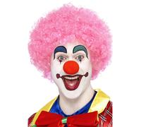 Crazy Clown Parrucca da Uomo Blu Afro Donna Beneficenza Costume