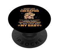 Crazy Cockapoo Mom Funny Dog Mom Puppy Lover PopSockets PopGrip Adesivo
