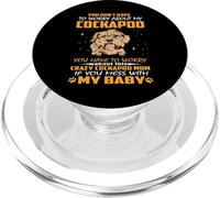 Crazy Cockapoo Mom Funny Dog Mom Puppy Lover PopSockets PopGrip per MagSafe