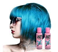 Pacco Da Due Tinte Semipermanenti Per Capelli Da 100ml Crazy Color (Bubblegum Blue)
