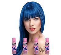 Pacco Da 4 Coloranti Per Capelli Semi-Permanente Crazy Color (Capri Blue)