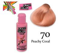Crazy Color Semipermanente Peachy Coral 100 ml - Smalto semipermanente