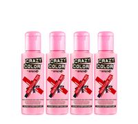 Crazy Color Vermillion Red no 40, 100ml X4