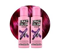 Crazy Color Vibrante tinta per capelli semi-permanente, colore bordeaux, balsamo e olio di prugna altamente pigmentato, formula vegana nutriente, senza candeggina o ammoniaca, 200 ml