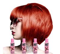 Crazy Colour Semi Permanent Hair Dye By Renbow Vermillion Red No.40 (100ml) Box of 4 by Crazy Color