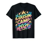 Crazy Cousin Camp 2026 Reunion Squad Cruise Family Maglietta