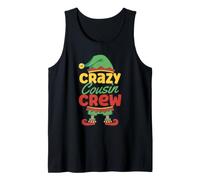 Crazy Cousin Crew Merry Christmas Elf Family Pigiama Abbinato Canotta