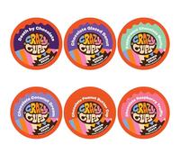 Crazy Cups Coffee Chocolate Lovers Single Serve Cups Variety Pack Sampler for the K Cup Brewer, 24 count by Crazy Cups