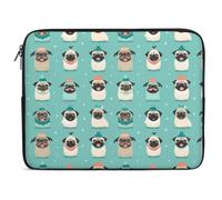 Crazy Cute Pug Dogs Novità Laptop Bag Custodia Protettiva per 10/12/13/15/17 Pollici Laptop/Notebook/Ultrabook