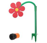 Crazy Daisy, divertente irrigatore d'acqua da giardino con adattatore da 1/2 '', girevole a 720°, per irrigazione di giardini e giardini (rosso)
