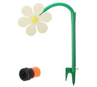 Crazy Daisy, divertente irrigatore d'acqua da giardino con adattatore da 1/2 '', girevole a 720°, per irrigazione di giardini e giardini (bianco)