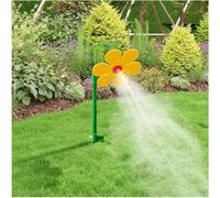 Crazy Daisy - Irrigatore a forma di margherita, rotante a 360°, per prato e giardino, divertente strumento di irrigazione per bambini e animali domestici, base in plastica resistente con design vivace