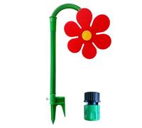 Crazy Daisy Sprinkler, 360° Rotating Dancing Flower Water Sprinkler for Lawn and Garden (Red)