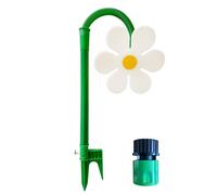 Crazy Daisy Sprinkler, 360° Rotating Dancing Flower Water Sprinkler for Lawn and Garden (White)