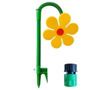 Crazy Daisy Sprinkler, 360° Rotating Dancing Flower Water Sprinkler for Lawn and Garden (Yellow)