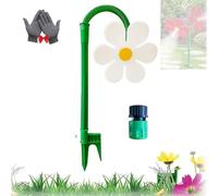 Crazy Daisy Sprinkler, Crazy Daisy Water Sprinkler, Flower Sprinklers, 360° Rotating Moving Dancing Flower Sprinklers, Fun Irrigation Tool for Yard Watering Kids & Pets Playing (1pc-White)