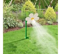 Crazy Daisy Sprinkler, Crazy Funny Sun Flower Dancing Daisy Lawn Sprinkler for Yard Watering Dogs Kids Playing Red Yellow Garden Sprinklers, Garden Irrigation Tool (White)