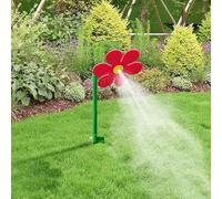 Crazy Daisy Sprinkler, Crazy Funny Sun Flower Dancing Daisy Lawn Sprinkler for Yard Watering Dogs Kids Playing Red Yellow Garden Sprinklers, Garden Irrigation Tool (Red)