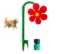 Crazy Daisy Sprinkler, Dancing Daisy Garden Water Sprayer Rotator, 360° Rotating Flower Water Spray, for Yard Watering (Red)