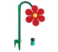 Crazy Daisy Sprinkler, Flower Sprinkler, Fun Irrigation Tool for Yard Watering, Pets Playing (Red)