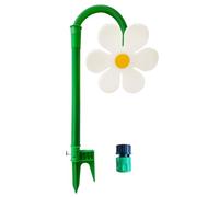Crazy Daisy Sprinkler, Flower Sprinkler, Fun Irrigation Tool for Yard Watering, Pets Playing (White)