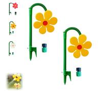 Crazy Daisy Sprinkler,Funny Garden Sprinkler, Dancing Daisy Sprinkler,Dancing Flower Water Irrigation System,Garden Irrigation Tool for Yard Watering (2pcs,yellow)