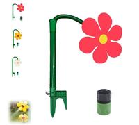 Crazy Daisy Sprinkler,Funny Garden Sprinkler, Dancing Daisy Sprinkler,Dancing Flower Water Irrigation System,Garden Irrigation Tool for Yard Watering (1pcs,red)