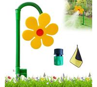 Crazy Daisy Sprinkler, Irrigatore a Forma di Fiore per Bambini, Irrigatore a Forma di Margherita Danzante con Rotazione a 360° Strumento Multiuso per l'irrigazione del Giardino (Yellow)