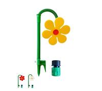 Crazy Daisy Sprinkler, Rotating Dancing Flower Water Sprinkler: Fun Irrigation Tool for Yard Watering Kids & Pets Playing, Durable Plastic Base with Vibrant Design (yellow)
