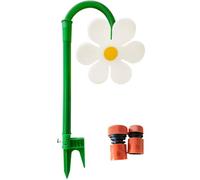 Crazy Daisy Water Sprinkler, Crazy Dancing Daisy Sprinkler, 360° Rotating Flower Water Spray, Garden Irrigation Tool for Yard Watering (White)