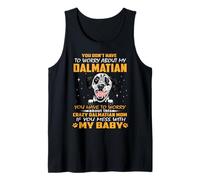 Crazy Dalmatian Mom Funny Dog Mom Puppy Lover Canotta