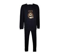 CRAZY FARM Pigiami uomo inverno interlock cotone manica lunga collo henley pantaloni e camicia con polsini art.16014