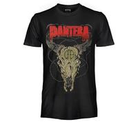 CRAZY FOR ROCK Maglia Uomo Pantera in Cotone, T-Shirt Nera Morbida e Traspirante, Maglietta Uomo Musicale con Stampa Originale e Resistente, Unisex Adulto Ragazzo XL