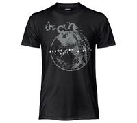 CRAZY FOR ROCK Maglia Uomo The Cure in Cotone, T-Shirt Nera Morbida e Traspirante, Maglietta Uomo Musicale con Stampa Originale e Resistente, Unisex Adulto Ragazzo S