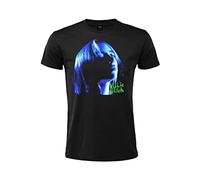 Crazy For Rock T-Shirt Billie Eilish Ufficiale con Stampa Blu Verde Maniche Corte 100% Cotone Nera Unisex Taglie da Adulto Ragazzo (XS)