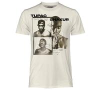 CRAZY FOR ROCK Tupac t Shirt Ufficiale Poetry. Maglietta Unisex in Cotone. Maglia vestibilità Regular per Adulto e Ragazzo L