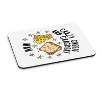 Crazy Formaggio E Crackers Uomo Stars PC Computer Mouse Pad Funny Scherzo Cibo