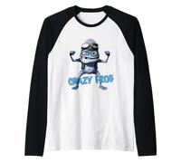 Crazy Frog - Doppia Posa per bicipiti Axel F Maglia con Maniche Raglan