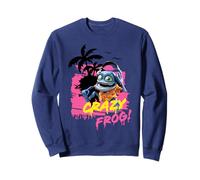 Crazy Frog Retro 80s Tramonto Spiaggia Felpa