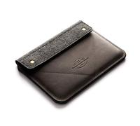 Crazy Horse Craft, Custodia in pelle per iPad Pro 13, grigio pietra, custodia per tablet, pellicola proteggi schermo, tasca per matita, borsa vintage, cover