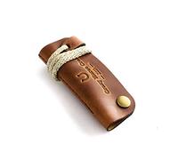 Crazy Horse Craft, Portachiavi in pelle, marrone classico, vintage, portachiavi organizer, Marrone classico, 10 cm x 4,5 cm (3.94" x 1.77")