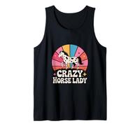 Crazy Horse Lady Retro Macchiato Appaloosa Cavallo Equestre Canotta