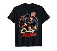 Crazy Inside - Funny Abraham Lincoln USA Patriotic Maglietta
