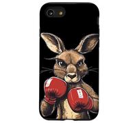 Crazy Kangaroo con guantoni da boxe per un pugno selvaggio Custodia per iPhone SE (2020) / 7 / 8