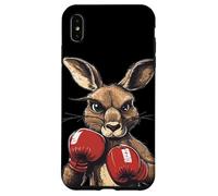 Crazy Kangaroo con guantoni da boxe per un pugno selvaggio Custodia per iPhone XS Max