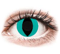 CRAZY LENS - Cat Eye Aqua - giornaliere non correttive (2 lenti)